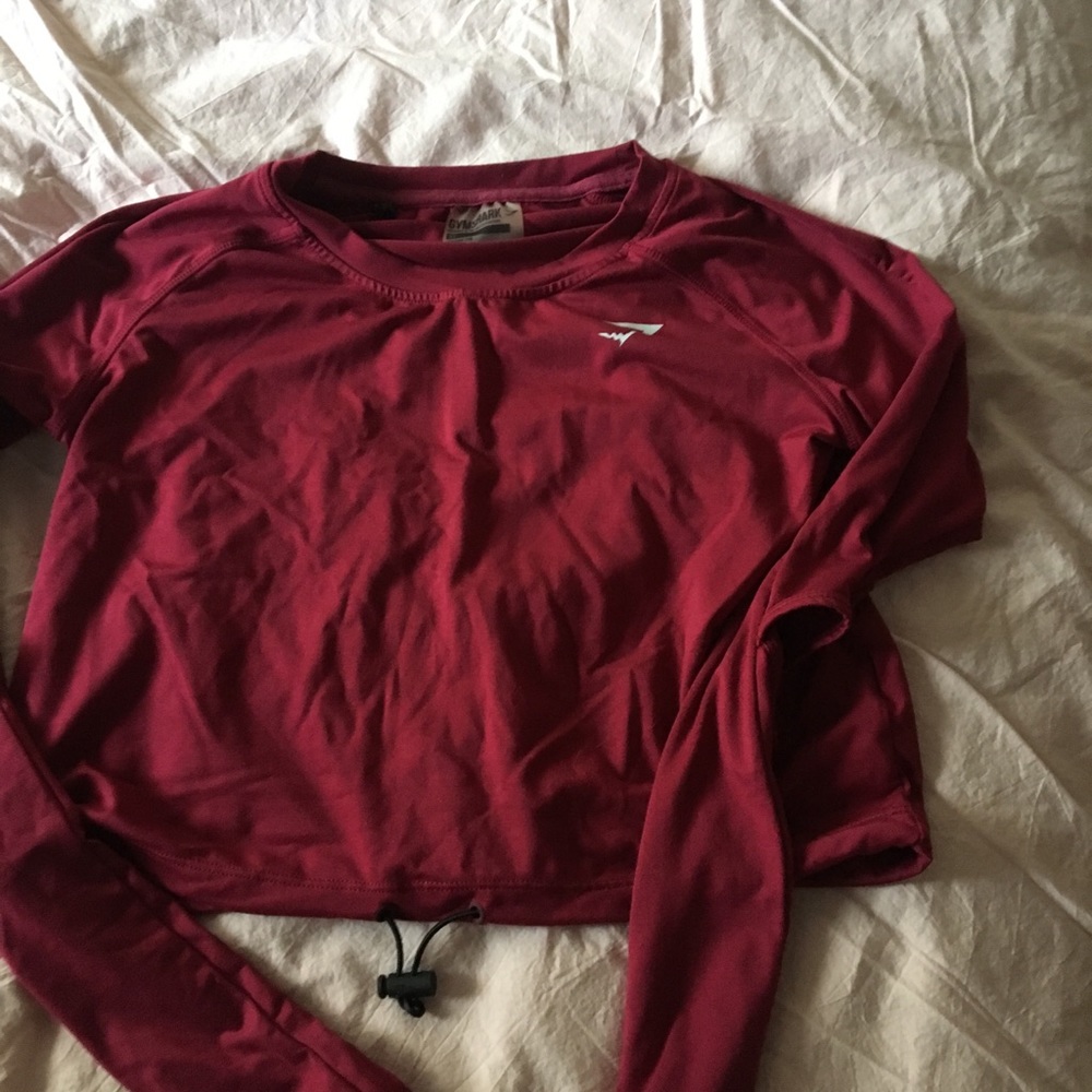 GYMSHARK DRAWSTRING CROP TOP